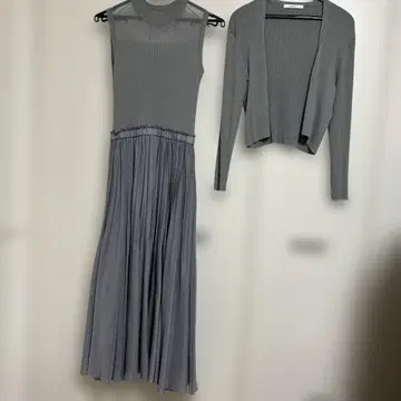 아나이 그레이 원피스 & 볼레로