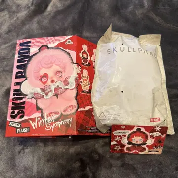 스컬 팬더 봉제 인형 popmart skull panda