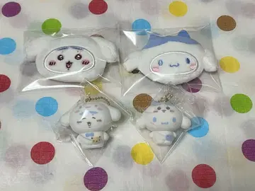 치이카와 산리오 헤어 클립 플로키 마스코트 하치와레 시나몬