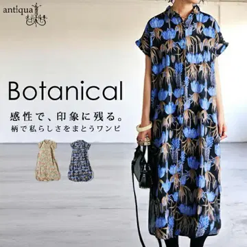 안티카 면100% 셔츠 원피스