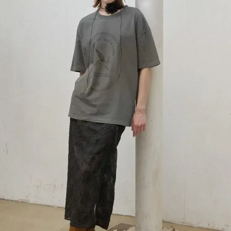 NAIN (Atelier Nain) Sheer Lace Midi Skirt (Black) on Bunjang
