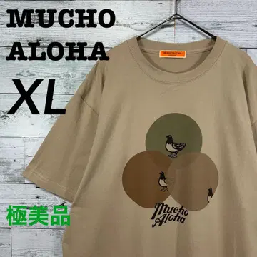 MUCHO ALOHA 무초 알로하 프린트 티셔츠 XL 사이즈 미국