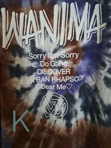 WANIMA 티셔츠 타이다이 SORRYNOTSORRY 사이즈 XL