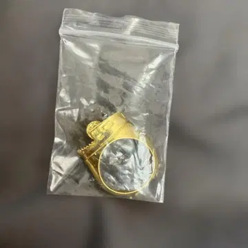 골드 메탈 스타일 반지