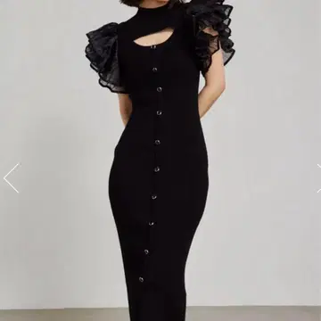 플리츠 플레어 SLV 니트 OP