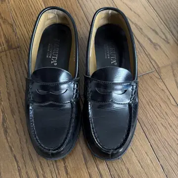 블랙 가죽 로퍼 24cm