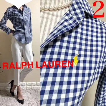 랄프 로렌 RALPH LAUREN SPORT 체크 셔츠 2 네이비