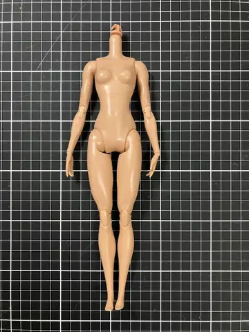 바비 바디 가동 바디 미사용 내추럴 피부 커스텀용 바디만