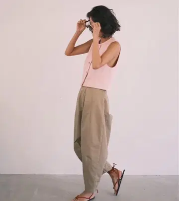 새상품 nala 나라 치노 팬츠 베이지 S