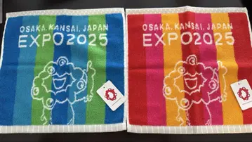 EXPO2025 미야쿠미야쿠 포즈 타월 손수건 [미사용 새상품]