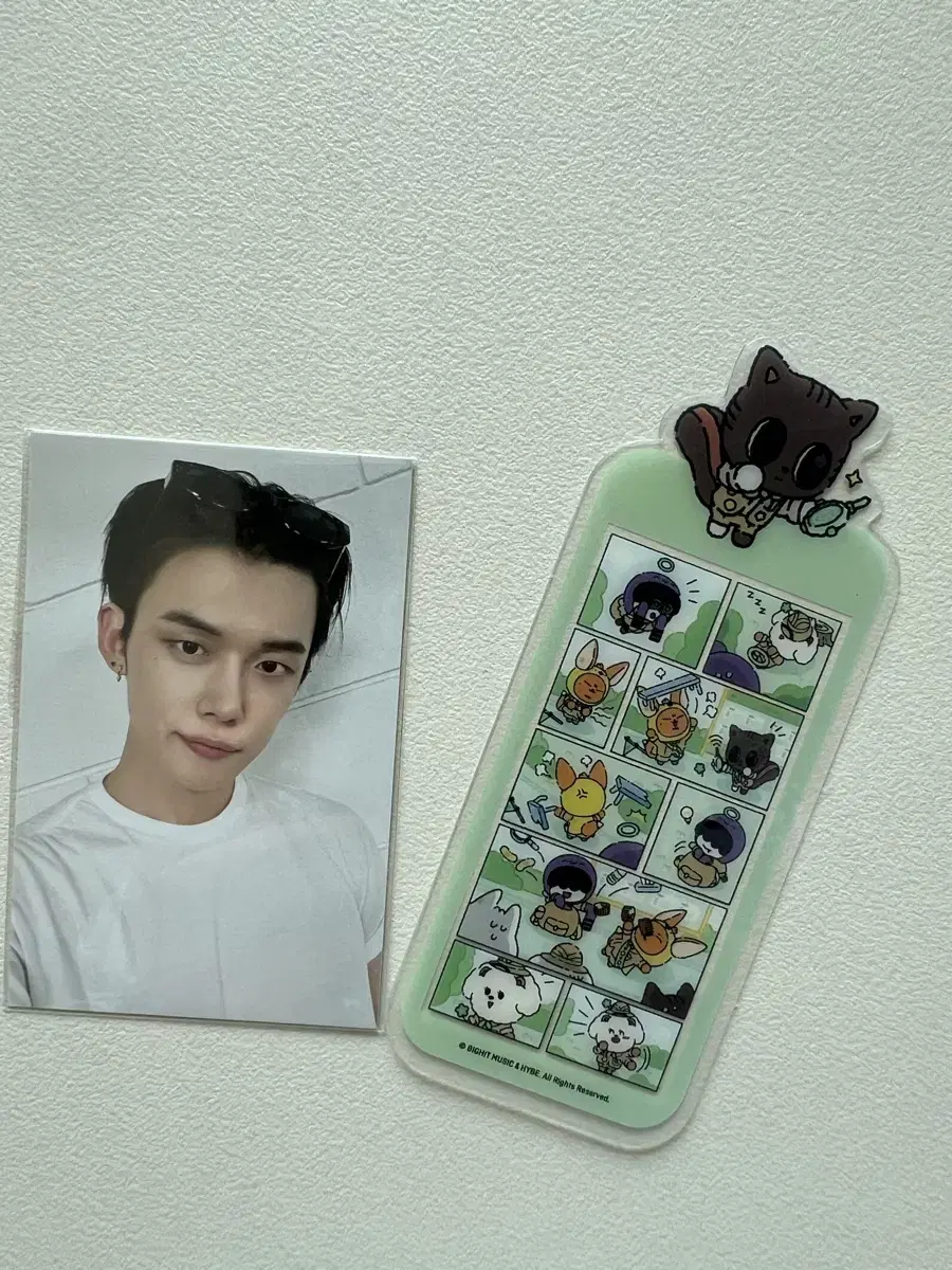 Bbalbatu Dago Cat Bookmark, Bbalbatu Pre-order Benefit Yeonjun, TXT Poca, Bbalbatu Yeonjun Taehyun Hwangchun Dago Cat