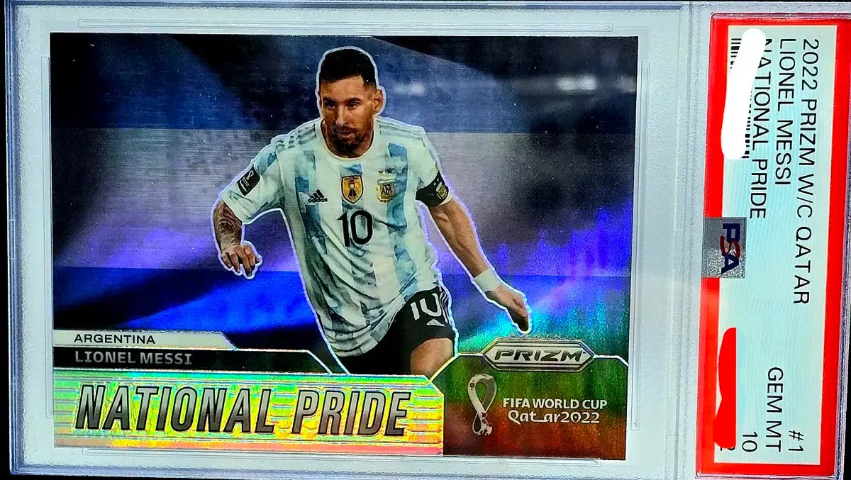 21-22 PANINI PRIZM WORLDCUP 리오넬 메시 PSA10