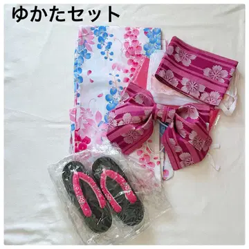 유카타, 오비, 일본 나막신 세트