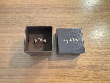 agete K10 다이아몬드 반지 9호