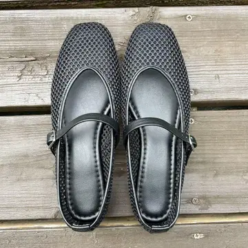 메쉬 멜리 제인 신발 GU 블랙 M 사이즈 23cm 23.5cm