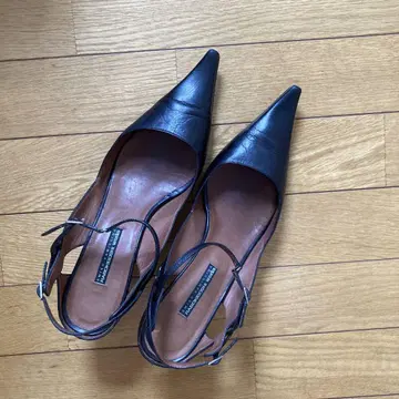 라보키고시 블랙 샌들 펌프스 25cm