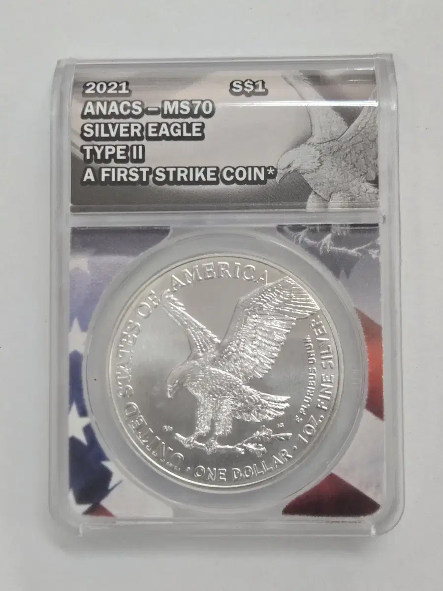 2021S$1 ANACS MS70 SILVER EAGLE