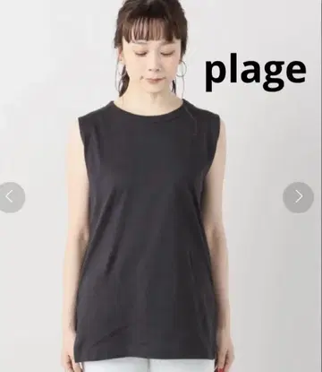 새상품 plage 플라주 클래식 텐지쿠 탱크 슬리브리스 티셔츠