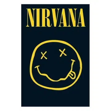 NIRVANA 스마일리 페이스 포스터