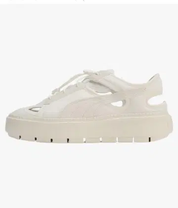 새상품 PUMA 플랫폼 샌들 화이트