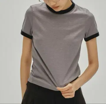 TODAYFUL Compact Ringer Tee 그레이 티셔츠 반팔