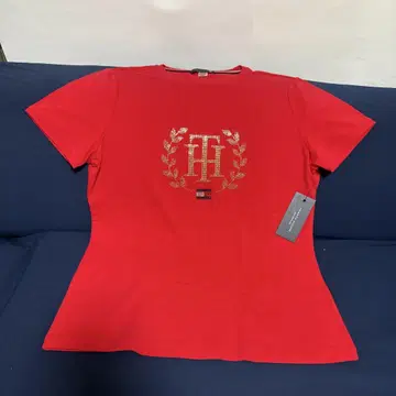 Tommy Hilfiger 타미힐피거 티셔츠 빨간색 여성용 M 사이즈