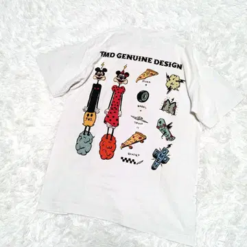 TMD genuine design 반팔 티셔츠 M 프린트 로고 화이트