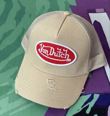 Von Dutch 베이지 메쉬 캡