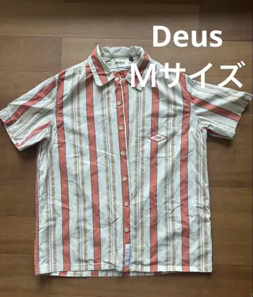 DEUS 스트라이프 반팔 셔츠 M 사이즈