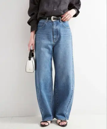 DU JOUR/듀 주르 BARREL BAGGY JEAN 블루 36