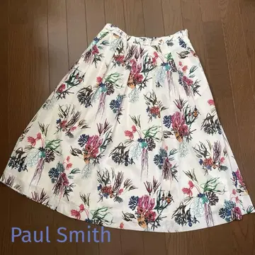 PAUL SMITH 꽃무늬 플레어 스커트 M