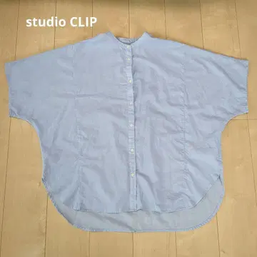 studio CLIP 백 개더 절개 블라우스 프리 사이즈