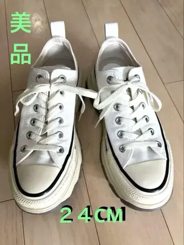 컨버스 트렉 웨이브 24cm 통굽 캔버스 스니커즈