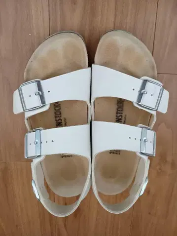 버켄스탁 BIRKENSTOCK 밀라노 화이트 37(24cm)