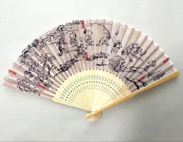 레어 스누피 부채 조류와 짐승의 희귀 그림 콜라보 새상품급
