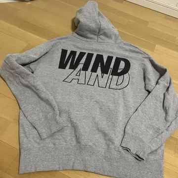윈드앤씨 WIND&SEA L 남성용 로고 후드티 후디 그레이