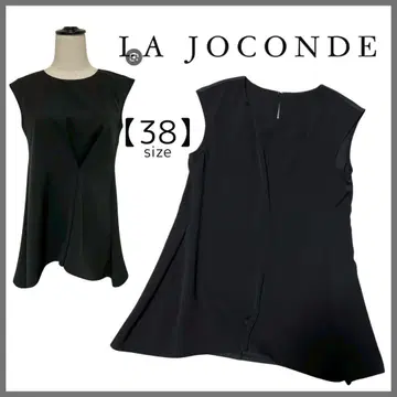 LA JOCONDE 라 조콘다 절개 블라우스 프렌치 슬리브 블랙 38