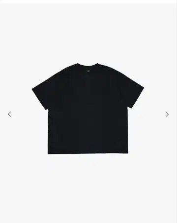 그라프페이퍼 S/S 오버사이즈 티셔츠 블랙