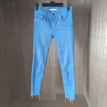 스키니 데님 블루 자라 38