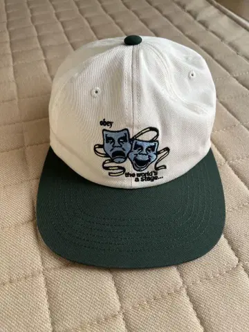 오베이 캡 화이트/그린