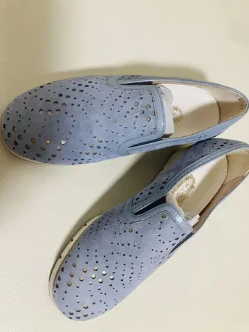 요시노야 슬립온 23cm 스카이블루 비침 펌프스