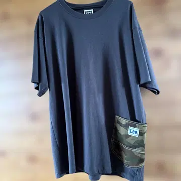 Lee XL 다크 그레이 티셔츠 카모플라쥬 포켓