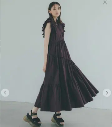 코코딜 프릴 아지메 디자인 원피스