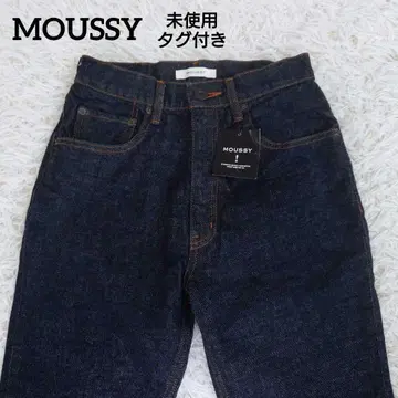 미사용 택 포함 MOUSSY 마우지 MVS SKINNY 인디고 25