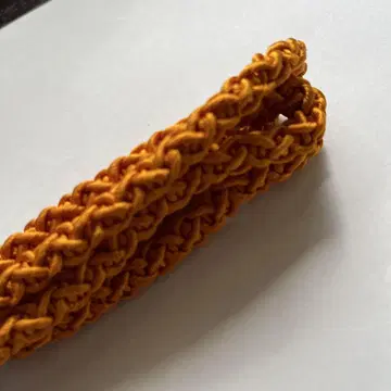 황금색 오렌지 후타베 와코류 손으로 짠 허리띠 사신구품 미사용품