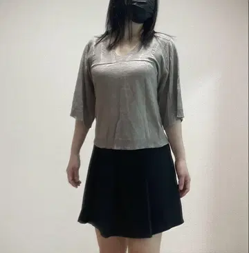UNITED ARROWS V넥 썸머 스웨터 린넨 100%
