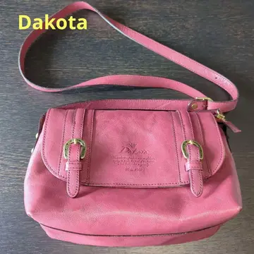 Dakota 천연 가죽 숄더백 새상품급 와인 큐브 여행용 일본제