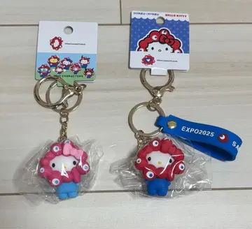 미야쿠미야쿠 나리키리 입체 마스코트 키링 산리오 콜라보 헬로키티