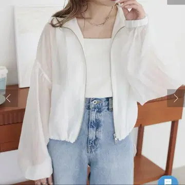 디스코트 신상품 UV 차단 시어 블루종 화이트