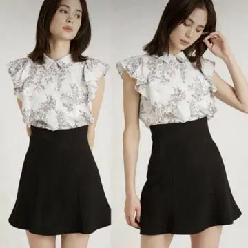 SNIDEL 하이 웨스트 스커트 숏 팬츠